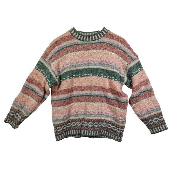 Vintage United Colors of Benetton Fair Isle Wool Sweater...